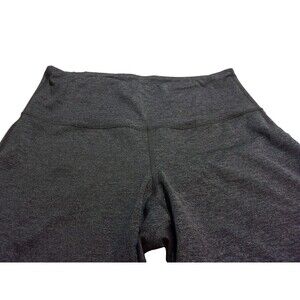 Old Navy Active Leggings Go Dry Sz. L Gray Heather Fitted Mesh Cropped Womens